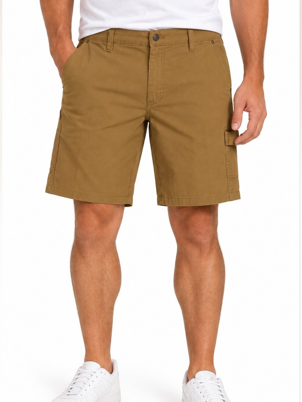 Wrangler Men's Tan Cargo Shorts - Relaxed Fit